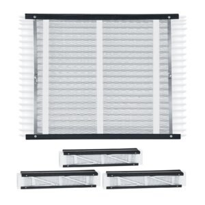20 x 25 x 4 Furnace Filter, MERV 13 HVAC Ac Filters,12-Month Electrostatic Pleated Air Conditioner Filters, 4-Pack (Actual Size: 20.47 x 25.20 x 3.98 Inch) for Capturing Dust, Smog, Pet Dander