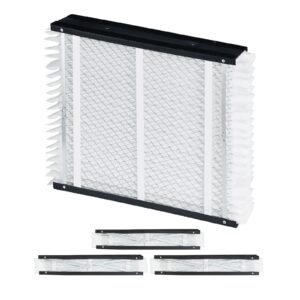 20 x 25 x 4 furnace filter, merv 13 hvac ac filters,12 month electrostatic pleated air conditioner filters, 4 pack (actual size: 20.47 x 25.20 x 3.98 inch) for capturing dust, smog, pet dander