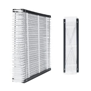 20 x 25 x 4 furnace filter, merv 16 hvac ac filters,12 month electrostatic pleated air conditioner filters, 2 pack (actual size: 20.47 x 25.20 x 3.98 inch) for capturing dust, smog, pet dander