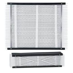 20 x 25 x 4 furnace filter, merv 16 hvac ac filters,12 month electrostatic pleated air conditioner filters, 2 pack (actual size: 20.47 x 25.20 x 3.98 inch) for capturing dust, smog, pet dander