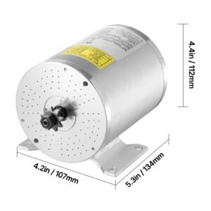 2000w electric brushless dc motor kit 48v 4300rpm motor with upgraded speed controller and throttle grip kit for go karts e bike motorcycle scooter diy