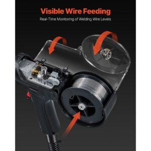 200amp spool gun with 20ft cable, compatible with hobart lronman 240 mig welders, suitable for 0.030" and 0.035" flux core/solid/aluminum welding wires