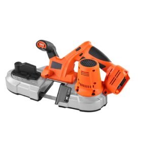 20V Portable Band Saw, 2.56-Inch Deep Cut, 360W Bandsaw with Brushless Motor, Cordless and Compact Portaband, Hang Hooks, 0-192 m/min Variable Speed, for Cutting Metal, Wood (Bare Tool Only)