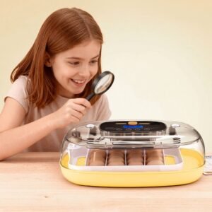 24 egg incubator, automatic egg turner with led candler, temperature & humidity control, 360° view clear window, auto water refill, poultry eggs incubators for hatching chicks ducks goose quail