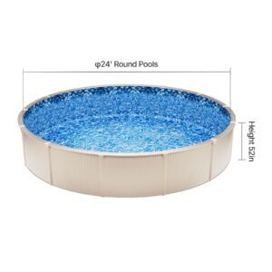 24 ft round above ground pool liner, unibead pool liners, standard gauge, 52inch wall height, designed for steel sided above ground swimming pools