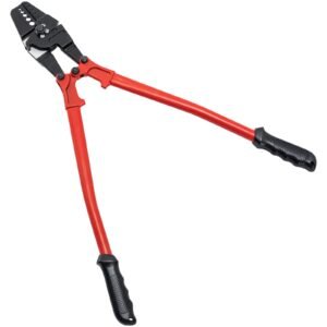 24" hand swager cable wire rope cutter swage 1/16" 3/32" 1/8" 5/32" 3/16" aluminum sleeves copper
