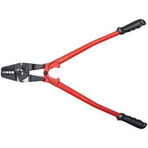 24" hand swager cable wire rope cutter swage 1/16" 3/32" 1/8" 5/32" 3/16" aluminum sleeves copper