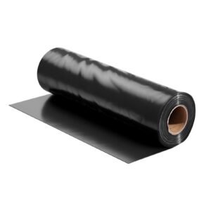24' x 100' plastic sheeting heavy duty , 6 mil thick plastic sheeting roll, plastic drop cloth painters tarp, polyethylene covering for crawl space vapor barrier, multi purpose, black