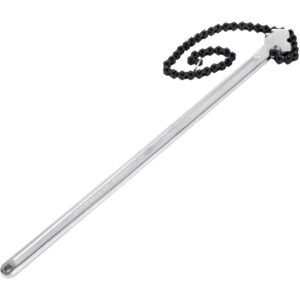 24inch chain wrench carbon steel chain pipe wrench heavy duty 6.7 inch diameter capacity chain strap filter wrench