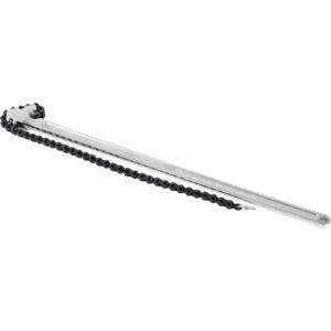 24inch chain wrench carbon steel chain pipe wrench heavy duty 6.7 inch diameter capacity chain strap filter wrench
