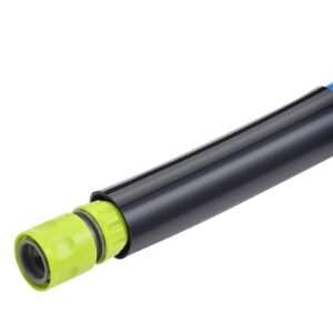 25ft heated water hose for rv, heated drinking water hose with corrugated cover antifreeze to 45 fahrenheit , automatic self regulating, 5/8" i.d. with 3/4" ght adapter, lead and bpa free