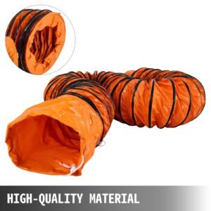25ft pvc flexible duct hosing for 12 inch utility blower exhaust fan (12in 25ft)