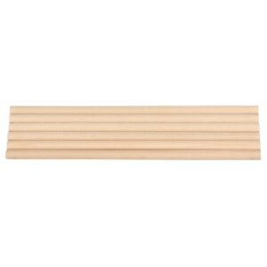 25Pcs Wooden Dowel Rods 1/2 x 12 Inch Natural Birch Wood Sticks Dowels, Unfinished Hardwood Sticks for Craft and DIY Projects, One-Piece Cutting & Smooth Surface & Easy to Color and Paint