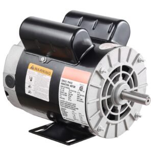2hp spl air compressor electric motor, 115/230v, 20/10 amps, 56 frame 3450rpm, 5/8" keyed shaft, 1.88" shaft length, single phase, ccw/cw (factory setting is ccw)