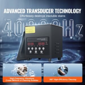 2l ultra sonic cleaner, 60w digital sonic cleaning machine with gentle mode & upgraded degassing, 40khz ultrasound cleaner machine with heater & timer for jewelry, glasses, tools, retainer