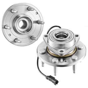 2PCS Front Wheel Bearing & Hub Assembly Fit for 2020 Cadillac Escalade Base Platinum Premium Luxury Sport Utility Chevy Suburban LS LT OEM 515160, Wheel Bearing Hub Assembly Set with ABS Sensor