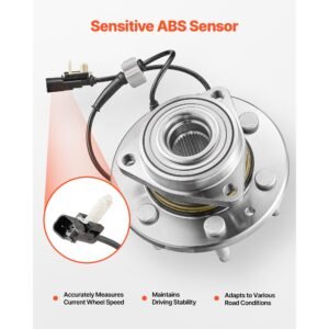 2pcs front wheel bearing & hub assembly fit for 2020 cadillac escalade base platinum premium luxury sport utility chevy suburban ls lt oem 515160, wheel bearing hub assembly set with abs sensor