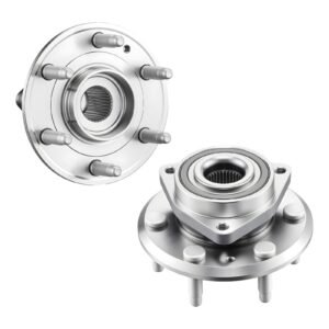 2PCS Front/Rear Wheel Bearing & Hub Assembly Fit for 2016-2017 Buick Enclave Convenience Leather Premium Sport Utility Chevy Traverse LS GMC Acadia OEM 513277, Wheel Bearing Hub Assembly Set