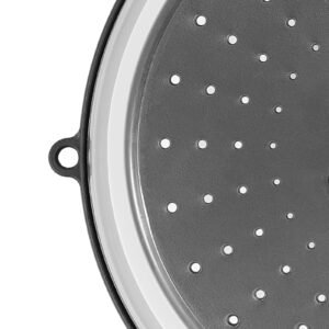 2PCS Microwave Splatter Covers, 10.4" Collapsible Microwave Lid for Food, 300 Fahrenheit Heat-Resistant PP Splatter Guard for Plate Dish, Multi-Use Kitchen Colander Gadget