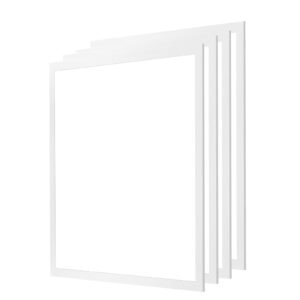 2x2 FT LED Flat Panel Light, 5700 LM, Flush Mount LED Drop Ceiling Lighting Fixture with 3 Color Selectable 3000K/4000K/5000K, 25W/30W/40W, 0-10V Dimmable, Ultra Slim for Home Kitchen, 4 Pack