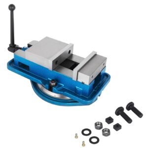 3 Inch Heavy Duty Milling Vise Bench Clamp Vise High Precision Clamping Vise 3 Inch Jaw Width with 360 Degree Swiveling Base CNC Vise