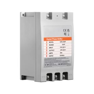 3 phase converter 10hp 30a 220v single phase to 3 phase converter, digital phase shifter for residential and light commercial use, 220v input/output (one converter for one motor only)