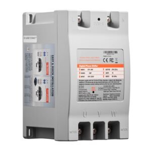 3 phase converter 2hp 7a 220v single phase to 3 phase converter, 220v input/output, digital phase shifter for residential & light commercial use (one converter for one motor only)