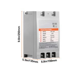 3 phase converter 7.5hp 23a 220v single phase to 3 phase converter, digital phase shifter for residential & light commercial use, 220v input/output (one dps must be used on one motor only)