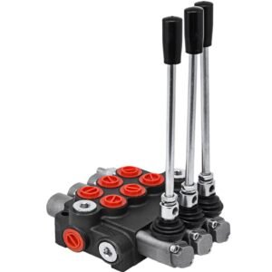 3 Spool Hydraulic Directional Control Valve Double Acting 11 GPM