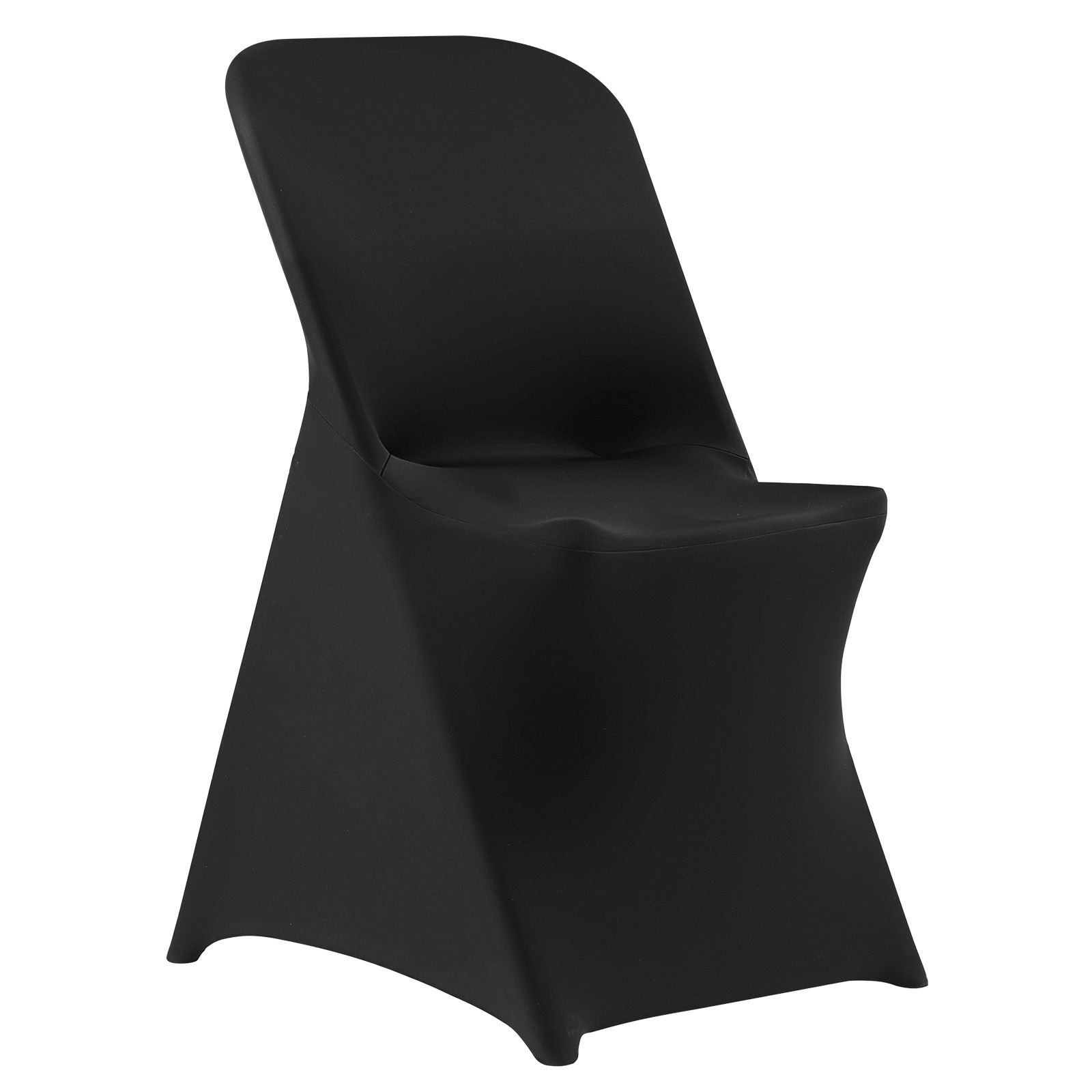 30 pcs black chair covers, polyester spandex chair cover, stretch slipcovers for wedding party dining banquet flat front chair covers, fits chair measures up to 18.11 x 19.69 x 33.86 inch