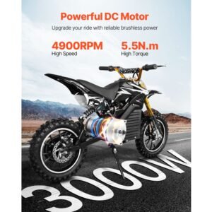 3000w electric brushless dc motor kit 72v 4900rpm motor with upgraded speed controller and throttle grip kit for go karts e bike motorcycle scooter diy