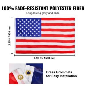 30ft sectional flag pole kit, heavy duty aluminum alloy in ground flag poles for outside, 3 display modes flagpole with 3x5 american flag, professional accessories, black
