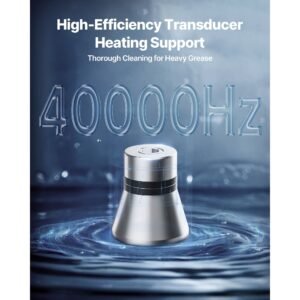 30l ultrasonic cleaner, professional ultrasonic cleaner machine with knob control, stainless steel cleaning machine with basket and cleaning ball, for watches, razors, jewelry, coins and more
