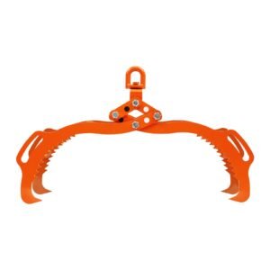 32in log lifting tongs, 4 claw log tongs, heavy duty steel log grapple, 2200lbs lifting capacity, swivel log graper timber, eagle claw design, log skidding tongs for trucks, tractors, forklifts