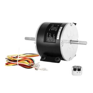 3315332.005 RV AC Fan Motor Replacement Genteq F48AF70A61, Dometic Brisk Air II Fan Motor, Compatible with Dometic Brisk Air II B57915 B59516 B59146 B59186 - 1/4HP AC115V 3A 1650RPM (3 Speeds)