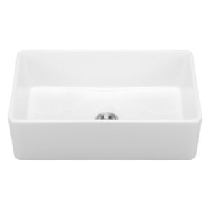 33.5x20 inch farmhouse sink, white sink workstation, fireclay undermount basins, apron front single bowl basin with multiple accessories, large capacity household dishwasher sinks for kitchen