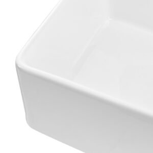33.5x20 inch farmhouse sink, white sink workstation, fireclay undermount basins, apron front single bowl basin with multiple accessories, large capacity household dishwasher sinks for kitchen