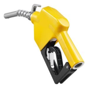 3/4-Inch NPT Automatic Fuel Nozzle, Max Flow Rate 11.8 GPM, Auto Shut Off Diesel Gas Pump Nozzle with 3-Speed Trigger Lock & 0.78 in (OD=20 mm) Spout for Gasoline, Diesel, Kerosene, Yellow