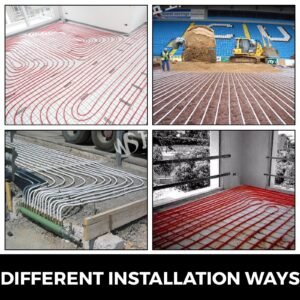 3/4" x 500ft pex tubing oxygen barrier o2 evoh pex b red hydronic radiant floor heat heating system pex pipe pex tube (3/4" o2 barrier, 500ft/red)