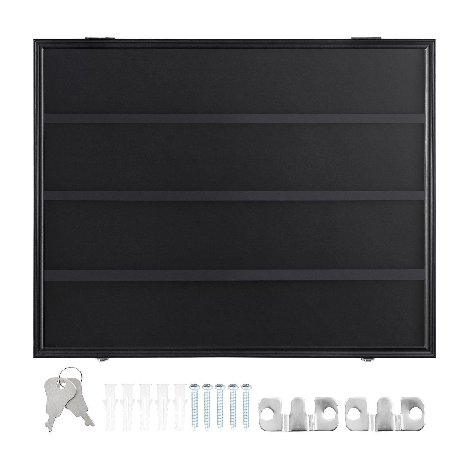 36 graded sports card display case, 30.5x24.3x2.1 in, baseball card display frame with 98% uv protection clear view pc glass, lockable wall cabinet for football basketball hockey trading card