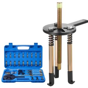 36-in-1 Bearing Puller Set, 36 PCS 3-Jaw Hook Puller for Internal External Bearings and Bearing Without Inner Shaft, Multifunctional Bearing Removal Tool with Heavy Duty Portable Storage Case