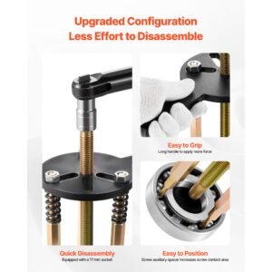 36 in 1 bearing puller set, 36 pcs 3 jaw hook puller for internal external bearings and bearing without inner shaft, multifunctional bearing removal tool with heavy duty portable storage case