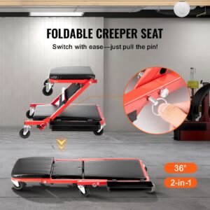 36 in foldable z garage creeper mechanic creeper stool 300 lbs capacity
