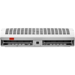 36" industrial air door blower, dual speed 1200cfm, for indoor entryways, includes robust limit switch, wall mount design, 110v non heated, simplified installation