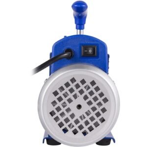 3cfm 1/4hp single stage air vacuum pump hvac r134a r12 r22 r410a a/c refrigeration kit ac manifold gauge r134 can tap included carrying tote