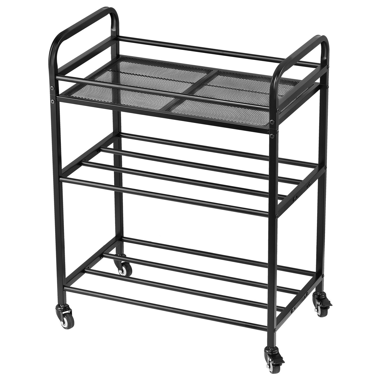 3d printer filament storage rack, 3 tier heavy duty storage shelf, rolling filament spool holders racks with wheels, filaments organzied for 3d printing station, office, workshop (shelf only)