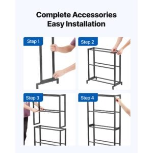 3d printer filament storage rack, 5 tier heavy duty storage shelves for 3d printing filaments, filament spool holders racks for 3d printing studio, home studio, office, workshop (shelf only)