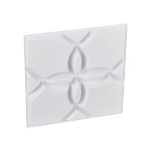 3d wall panels, 33 pack 11.81 x 11.81 in pvc modern art minimalist floral tiles, 32 sq.ft coverage accent wall panel, interior home decor for ceiling, bedroom, living & gaming room, matte white