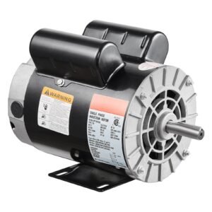 3HP Air Compressor Electric Motor, 230V 15.5 Amps, 56 Frame 3450RPM, 5/8" Keyed Shaft, 1.88" Shaft Length, Single Phase, CW/CCW Rotation (Factory Setting is CCW)