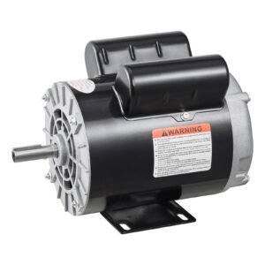3hp air compressor electric motor, 230v 15.5 amps, 56 frame 3450rpm, 5/8" keyed shaft, 1.88" shaft length, single phase, cw/ccw rotation (factory setting is ccw)